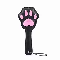 Паддл в виде кошачьей лапки Liebe Seele Round Paddle Black/Pink