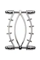 Затискач для вагіни Master Series: Spread 'Em Poker Vagina Clamp with Adjustable Pressure Screws, ши