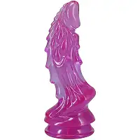 Фентезійний фалоімітатор Doc Johnson Crystal Jellies - Invader Dong 8.5 Inch - Purple