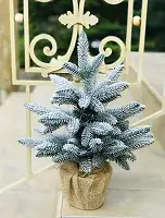 Ялинка Classic лита в мішковині 50 см засніжена