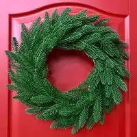 Вінок хвойний Classic литий d-40 см світло-зелений