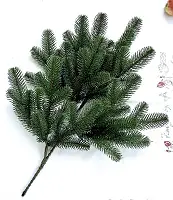 Гілка ялинки штучна Lux 60 см зелена (упаковка 10 штук)