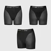 Шорти з фіксацією ділдо Strap-On-Me Harness Lingerie Halo - S - Black