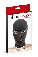 Капюшон для БДСМ з відкритими очима та ротом Fetish Tentation