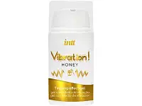 Рідкий вібратор Intt Vibration Honey (15 мл), густий гель, дуже смачний, діє до 30 хвилин
