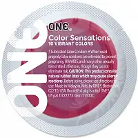 Презерватив ONE Color Sensations - ONE likes it hot (Red) 1 шт