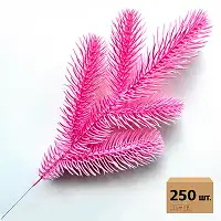 Гілка хвойна лита Lux Marshmallow Pink рожева 33 см | ТМ HVOYA (250 шт.)