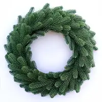 Вінок хвойний різдвяний Traditional литий d-40 см зелений
