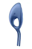 Ерекційне віброкільце-ласо Satisfyer Swordsman Blue, міцна фіксація, 10 режимів, потужний мотор