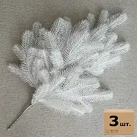 Гілка ялинки штучна Lux 60 см біла (упаковка 3 штуки)