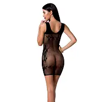 Відверта сукня-сітка Passion BS073 black