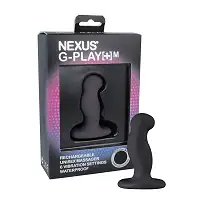 Вібромасажер простати Nexus G-Play Plus M Black, макс. діаметр 3 см, перезаряджуваний