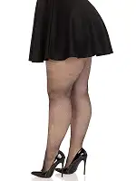Панчохи Leg Avenue Spandex micro net tights Black 1X/2X