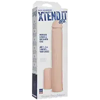 Насадка на член Doc Johnson Xtend It Kit White, подовження (до +7,6 см) і потовщення (до +1,2 см)