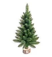 Настільна штучна ялинка Elegant 85см на пеньочку зелена