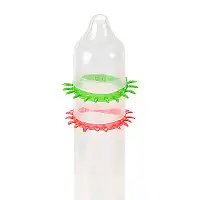 Насадка на член Recare Spike Condom Green (презерватив з рядами шипів)