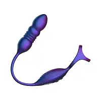 Анальний стимулятор з ерекційним кільцем Hueman Deep Impact, пульсація, масаж промежини