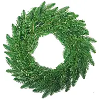 Вінок хвойний Classic литий d-40 см світло-зелений