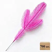 Гілка лита Elegant 3-ка рожева Marshmallow Pink 28 см (ящик 700 шт.)