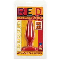 Анальна пробка Doc Johnson Red Boy - Medium 5.5 Inch, макс. діаметр 4 см