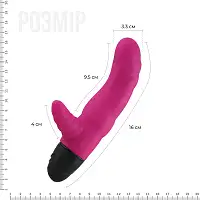 Вібратор рельєфний Adrien Lastic Cyclone Magenta зі стимуляцією точки G, два мотора
