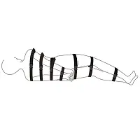 Ремені для бондажу Art of Sex - BDSM Bondage Black Night Simple