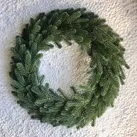 Вінок хвойний різдвяний Traditional литий d-50 см зелений