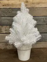 Ялинка лита Premium у горщику 50 см біла