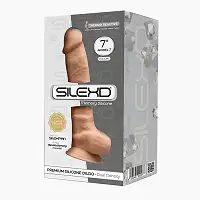 Фалоімітатор SilexD Johnny Flesh (MODEL 1 size 7in), двошаровий, силікон +Silexpan, діаметр 3,8см