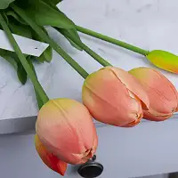 Квіти букет тюльпан латексний "кулька" №1389  кораловий