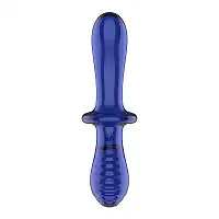 Скляний дилдо Satisfyer Double Crystal (light blue)