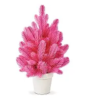 Штучна рожева ялинка лита Elegant Marshmallow Pink, 50 см в горщику