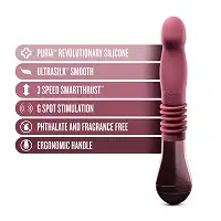 Пульсатор Temptasia by Blush - Trixie Thrusting Dildo - Wine Red