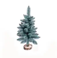 Настільна штучна ялинка Elegant 65см на пеньочку блакитна