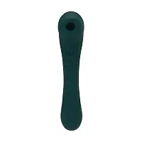 Вібратор та вакуумний кліторальний стимулятор 2-в-1 Alive Quiver Teal оновлена ​​модель