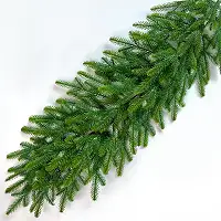 Хвойна гірлянда Forest лита 120 см зелена з салатовими кінчиками (ефект молодої хвої)
