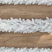 Хвойні гірлянди Lux литі білі (упаковка 4 штуки по 2 м)