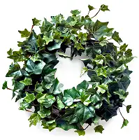 Весняний вінок на двері з штучного плюща 35 см
