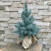 Ялинка лита Premium в мішковині 50 см блакитна