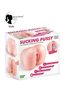 Смоктальна вагіна-мастурбатор Real Body Real Lola, вагіна та анус, з вібрацією і звуком