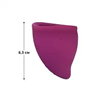 Менструальна чаша Fun Factory FUN CUP SIZE B, бордова, багаторазова, діаметр 4,3 см, об’єм 30 мл