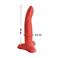 Фалоімітатор Fun Factory LIMBA FLEX M, кораловий, гнучкий, з ефектом пам’яті, підходить для точки G 