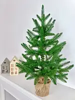 Ялинка Classic лита пишна в мішковині 70 см зелена