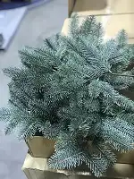 Гілка хвойна Premium лита 53 см блакитна (упаковка 16 шт.)