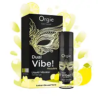 Рідкий вібратор Orgie - Dual Vibe! Lemon Gin And Tonic Kissable Liquid Vibrator (15 мл)