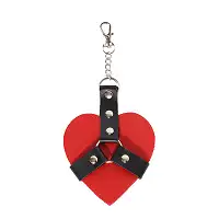 Брелок на карабіні для ключів Art of Sex Chained Heart, Червоний
