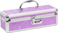Кейс для зберігання секс-іграшок BMS Factory - The Toy Chest Lokable Vibrator Case Purple з кодовим 