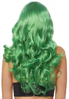 Хвиляста перука Leg Avenue Misfit Long Wavy Wig Green, довга, реалістичний вигляд, 61 см