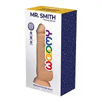 Силіконовий фалоімітатор Wooomy Mr.Smith, термореактивний, з присоскою, довжина 17,5, діаметр 3,3 см