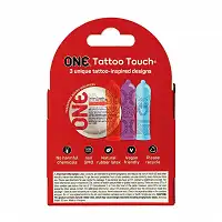 Презервативи ONE Tattoo Touch 3 шт, картонна коробка